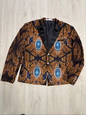 🔥BUNDLESALE Men’s 48R Yffushi Patterned Blazer Sports Coat Tuxedo Jacket